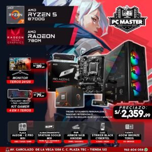 PC RYZEN 7 8700G + A620M E + 16GB DDR5 + 500GB M.2